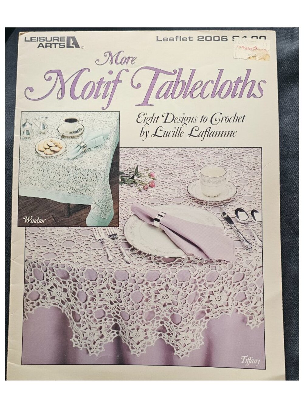 Vintage Leisure Art More Morif Tableclothes Lucille Laflamme Leaflet 2006